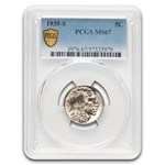 1935-S Buffalo Nickel MS-67 PCGS