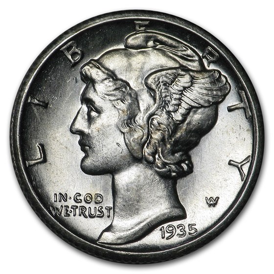 1935-S Mercury Dime BU 1935-S Mercury Dime BU