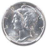 1935-S Mercury Dime MS-66 NGC (FB)