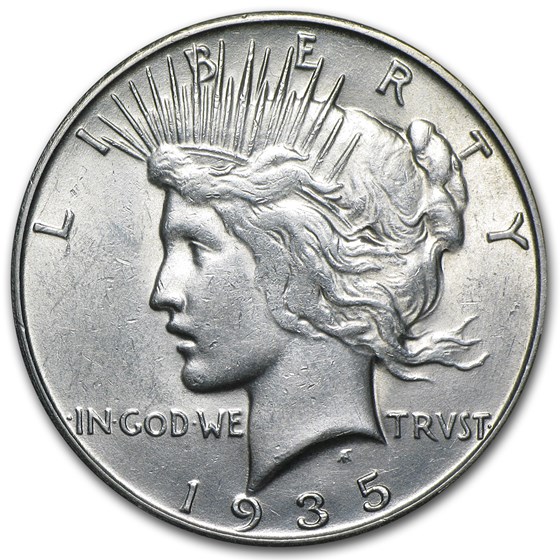 1935-S Peace Dollar AU-58 1935-S Peace Dollar AU-58