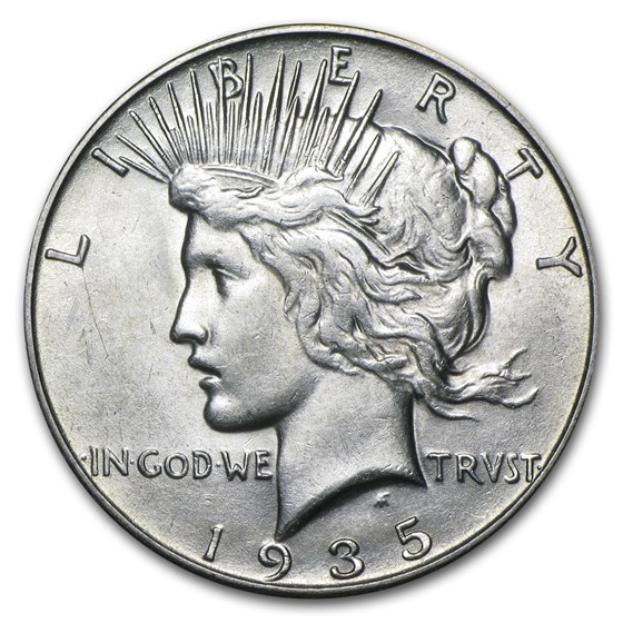 1935-S Peace Dollar AU 1935-S Peace Dollar AU