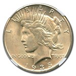 1935-S Peace Dollar MS-62 NGC