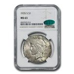 1935-S Peace Dollar MS-63 NGC CAC