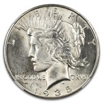1935-S Peace Dollar MS-63 NGC