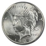 1935-S Peace Dollar MS-64 PCGS