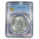 1935-S Peace Dollar MS-65+ PCGS