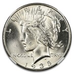 1935-S Peace Dollar MS-66 NGC