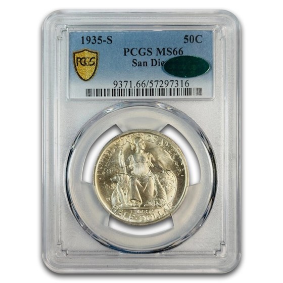1935-S San Diego Half Dollar MS-66 PCGS CAC