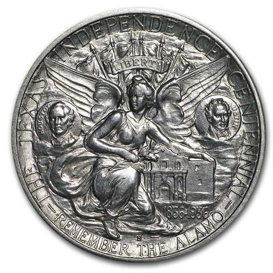 1935-S Texas Independence Centennial Half Dollar Commem AU 1935-S Texas Independence Centennial Half Dollar Commem AU
