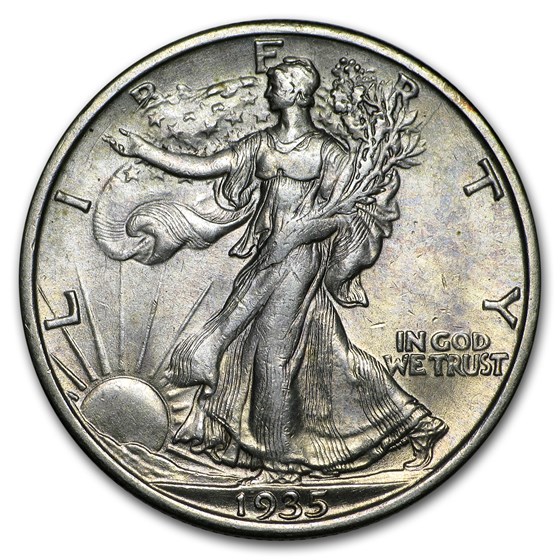 1935-S Walking Liberty Half Dollar AU 1935-S Walking Liberty Half Dollar AU