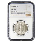 1935-S Walking Liberty Half Dollar MS-65 NGC