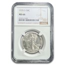 1935-S Walking Liberty Half Dollar MS-66 NGC