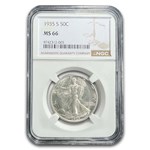 1935-S Walking Liberty Half Dollar MS-66 NGC