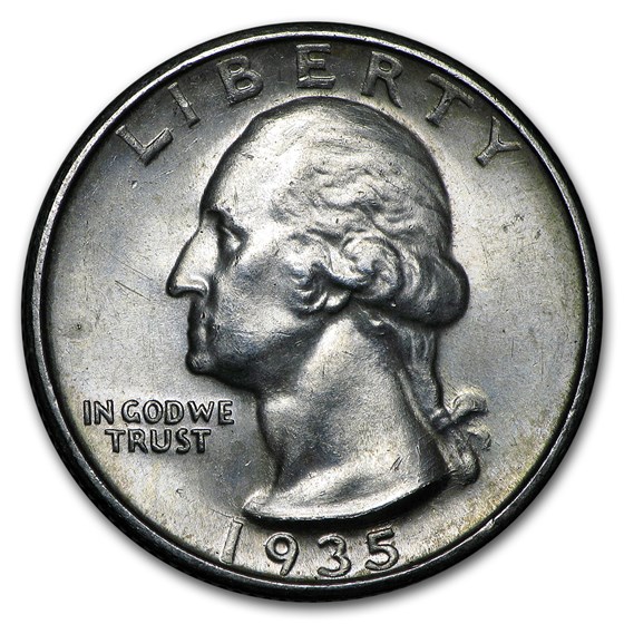1935-S Washington Quarter AU 1935-S Washington Quarter AU