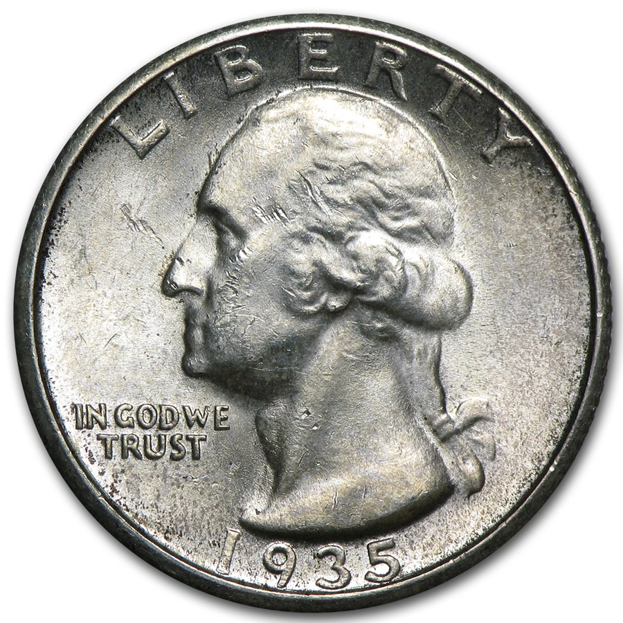 1935-S Washington Quarter BU