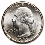 1935-S Washington Quarter MS-62 NGC