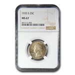 1935-S Washington Quarter MS-67 NGC