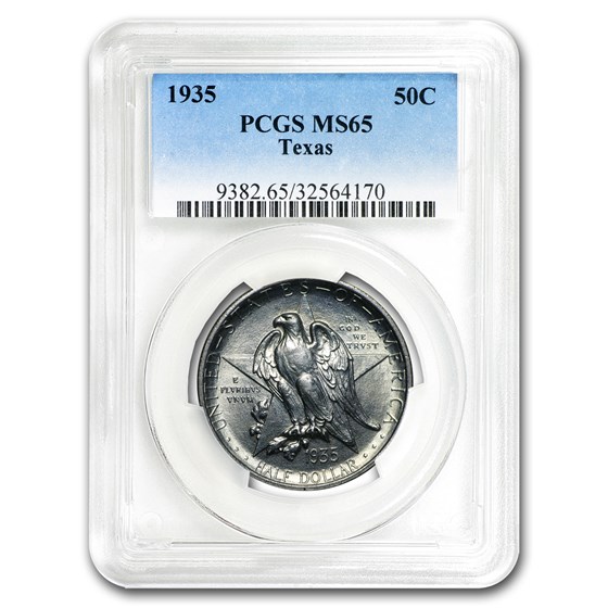 1935 Texas Independence Half Dollar MS-65 PCGS 1935 Texas Independence Half Dollar MS-65 PCGS