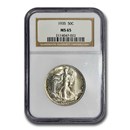 1935 Walking Liberty Half Dollar MS-64 NGC