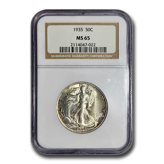 1935 Walking Liberty Half Dollar MS-64 NGC 1935 Walking Liberty Half Dollar MS-64 NGC