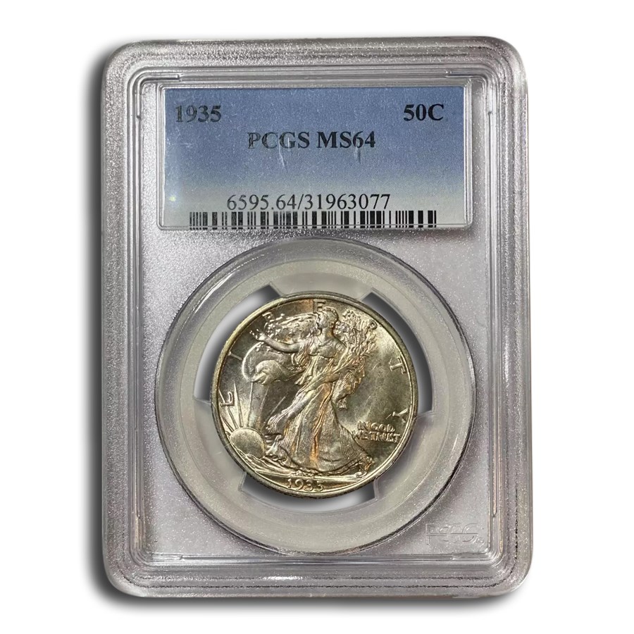 1935 Walking Liberty Half Dollar MS-64 PCGS