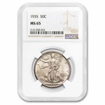 1935 Walking Liberty Half Dollar MS-65 NGC