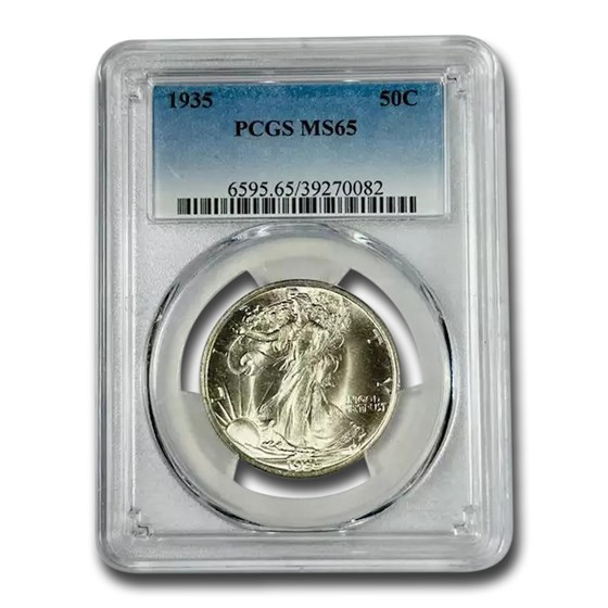 1935 Walking Liberty Half Dollar MS-65 PCGS 1935 Walking Liberty Half Dollar MS-65 PCGS