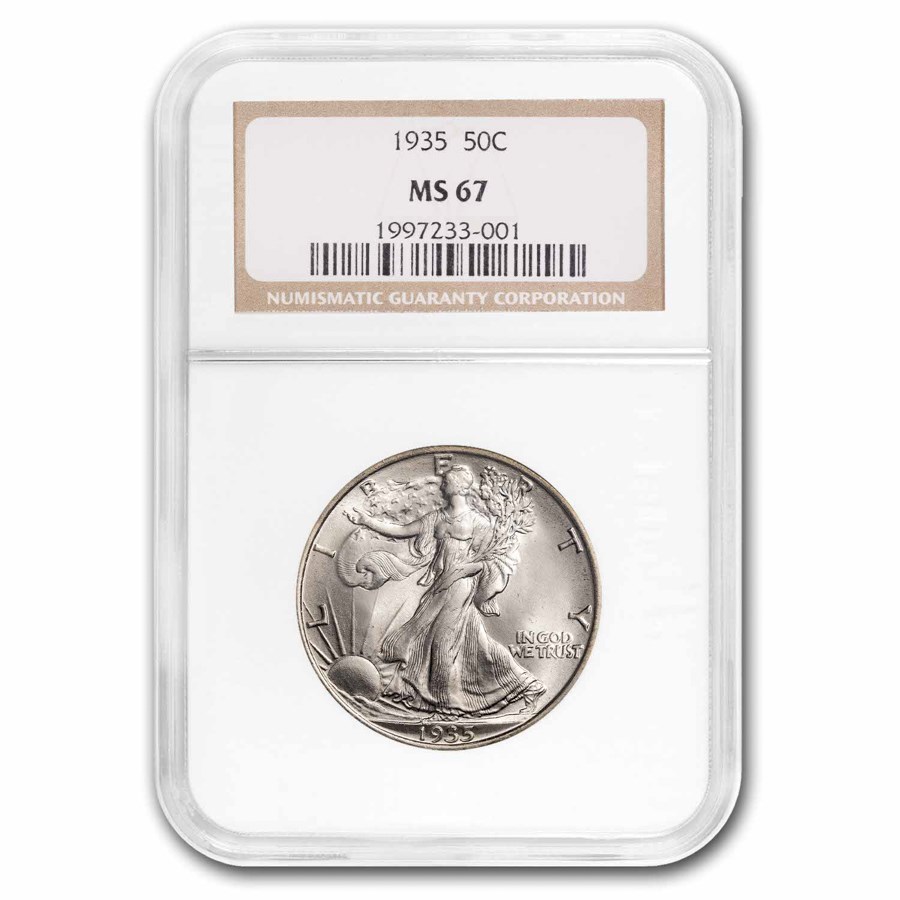 1935 Walking Liberty Half Dollar MS-67 NGC