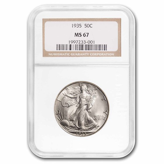 1935 Walking Liberty Half Dollar MS-67 NGC 1935 Walking Liberty Half Dollar MS-67 NGC