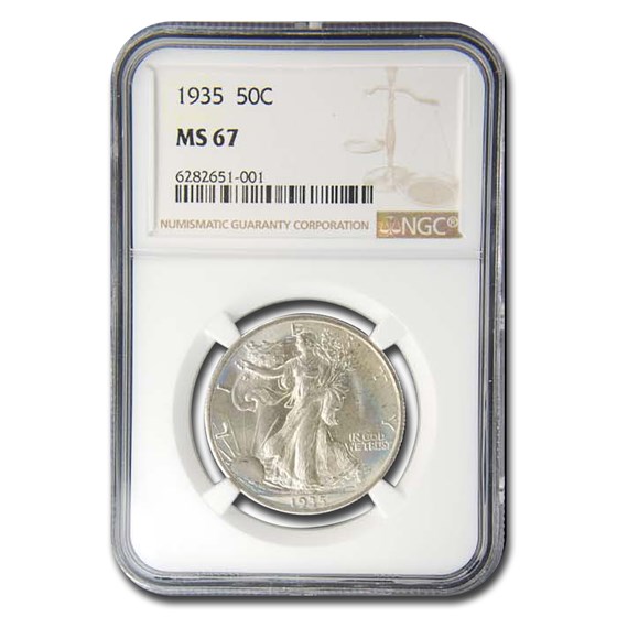 1935 Walking Liberty Half Dollar MS-67 NGC 1935 Walking Liberty Half Dollar MS-67 NGC