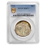 1935 Walking Liberty Half Dollar MS-67+ PCGS CAC