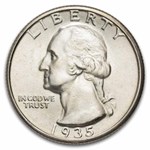 1935 Washington Quarter 40-Coin Roll BU