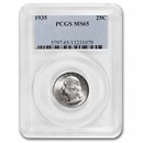 1935 Washington Quarter MS-65 PCGS