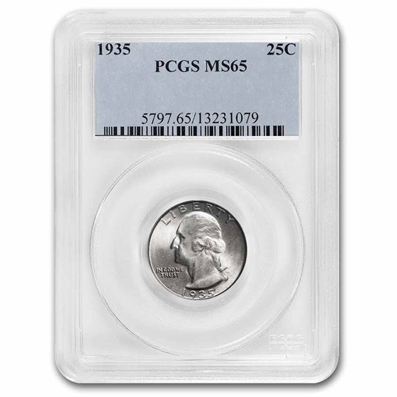 1935 Washington Quarter MS-65 PCGS 1935 Washington Quarter MS-65 PCGS