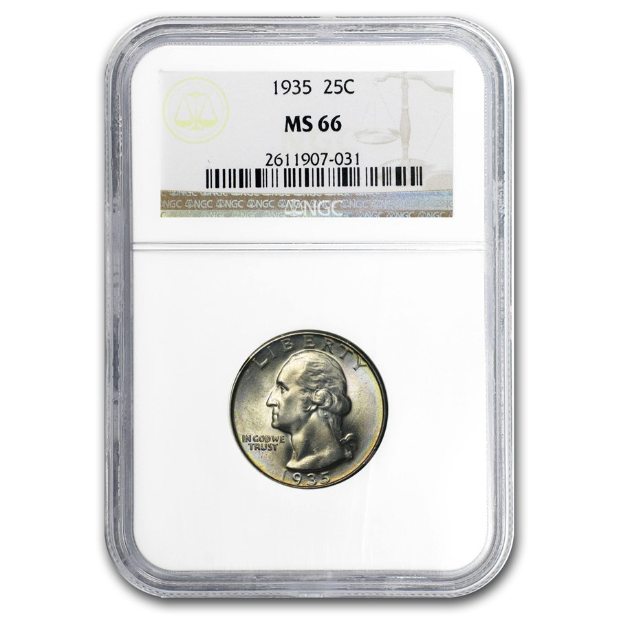 1935 Washington Quarter MS-66 NGC