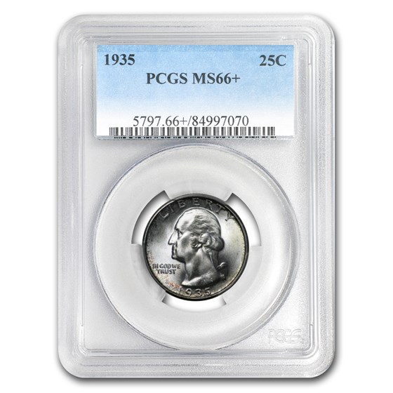 1935 Washington Quarter MS-66+ PCGS 1935 Washington Quarter MS-66+ PCGS