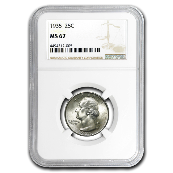 1935 Washington Quarter MS-67 NGC 1935 Washington Quarter MS-67 NGC