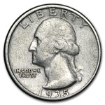 1935 Washington Quarter VF