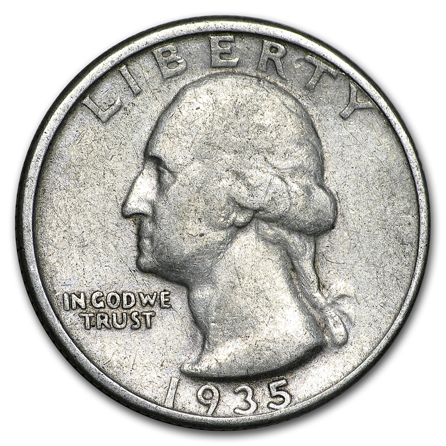 1935 Washington Quarter VF