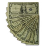 1935s $1.00 Silver Certificates VG/VF (Lot of 10)
