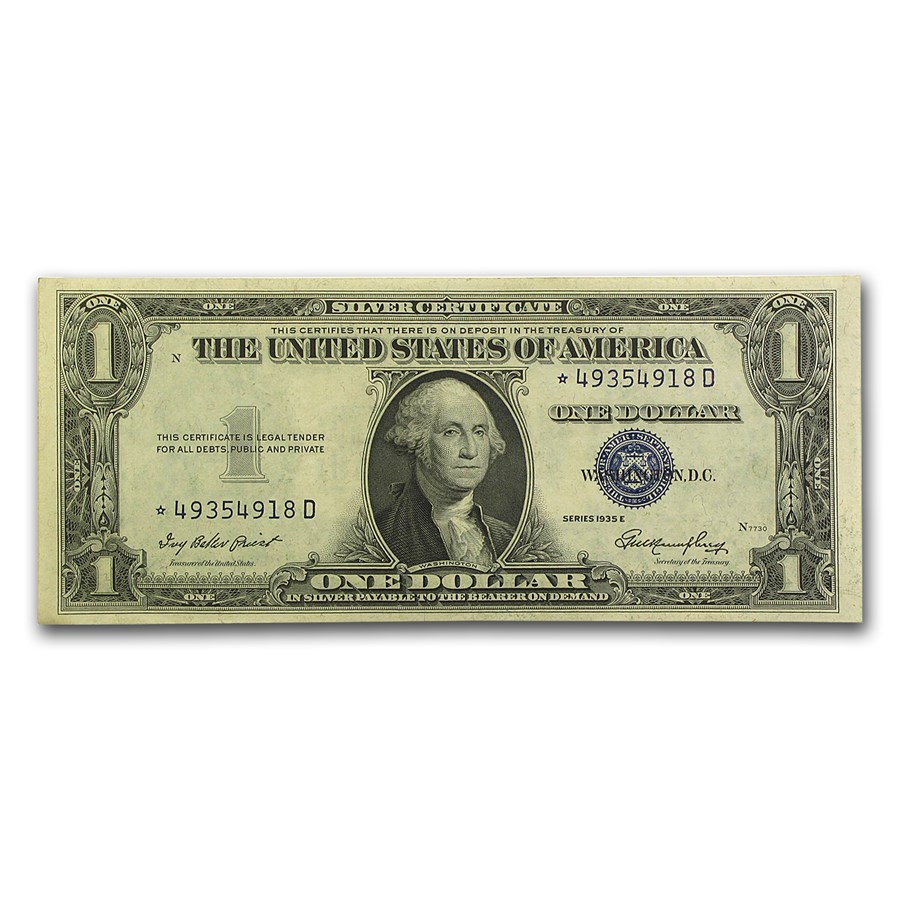 1935s* $1.00 Silver Certificates XF (Star Note)