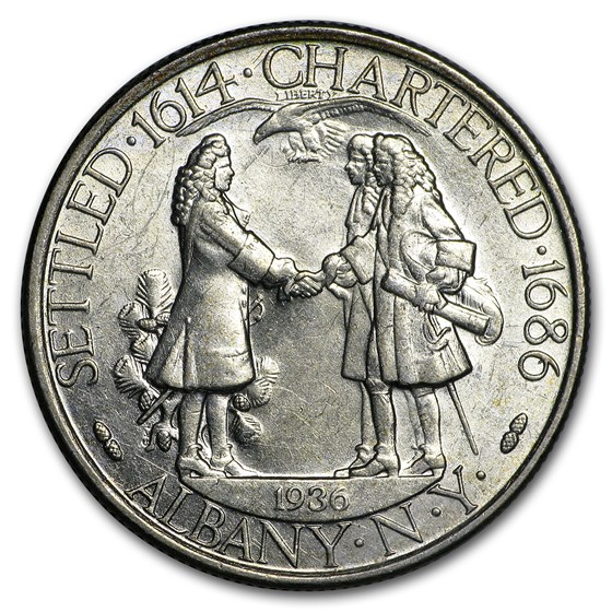 1936 Albany Half Dollar Commemorative AU 1936 Albany Half Dollar Commemorative AU
