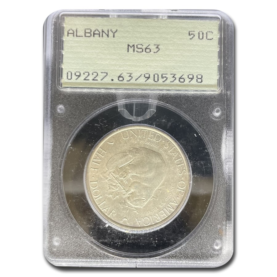 1936 Albany, New York Charter Half Dollar MS-63 PCGS (Rattler)