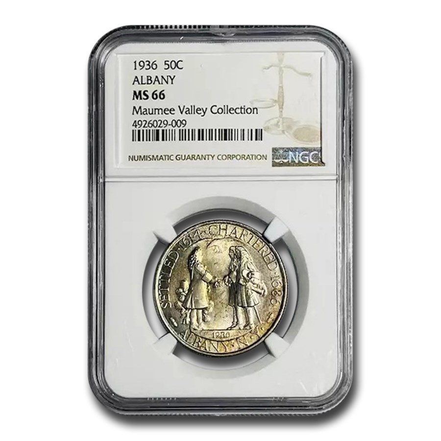 1936 Albany NY Charter 250th Anniversary Commem MS-66 NGC