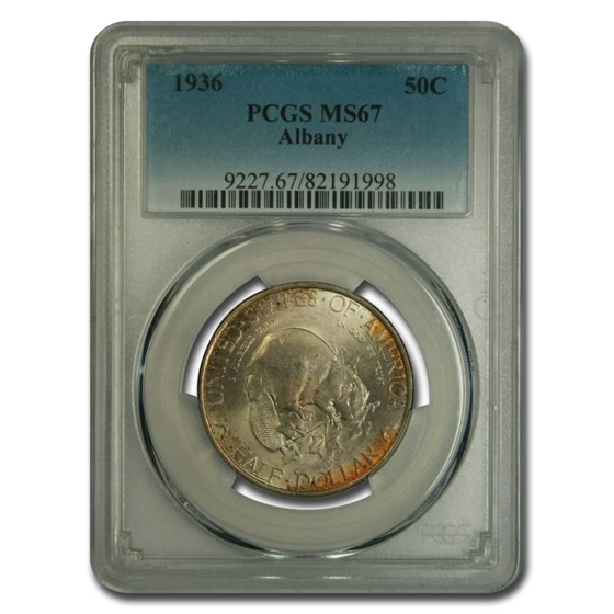 1936 Albany NY Charter 250th Anniversary Commem MS-67 PCGS 1936 Albany NY Charter 250th Anniversary Commem MS-67 PCGS