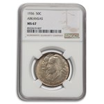 1936 Arkansas Centennial Commemorative Half Dollar MS-67 NGC
