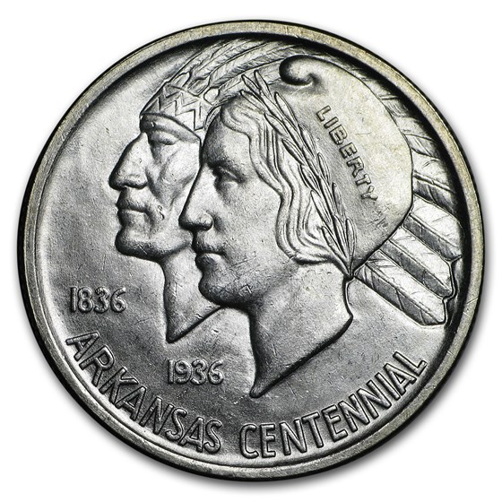 1936 Arkansas Centennial Half Dollar Commem BU 1936 Arkansas Centennial Half Dollar Commem BU