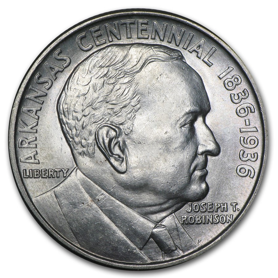1936 Arkansas Centennial Robinson Half Commemorative BU