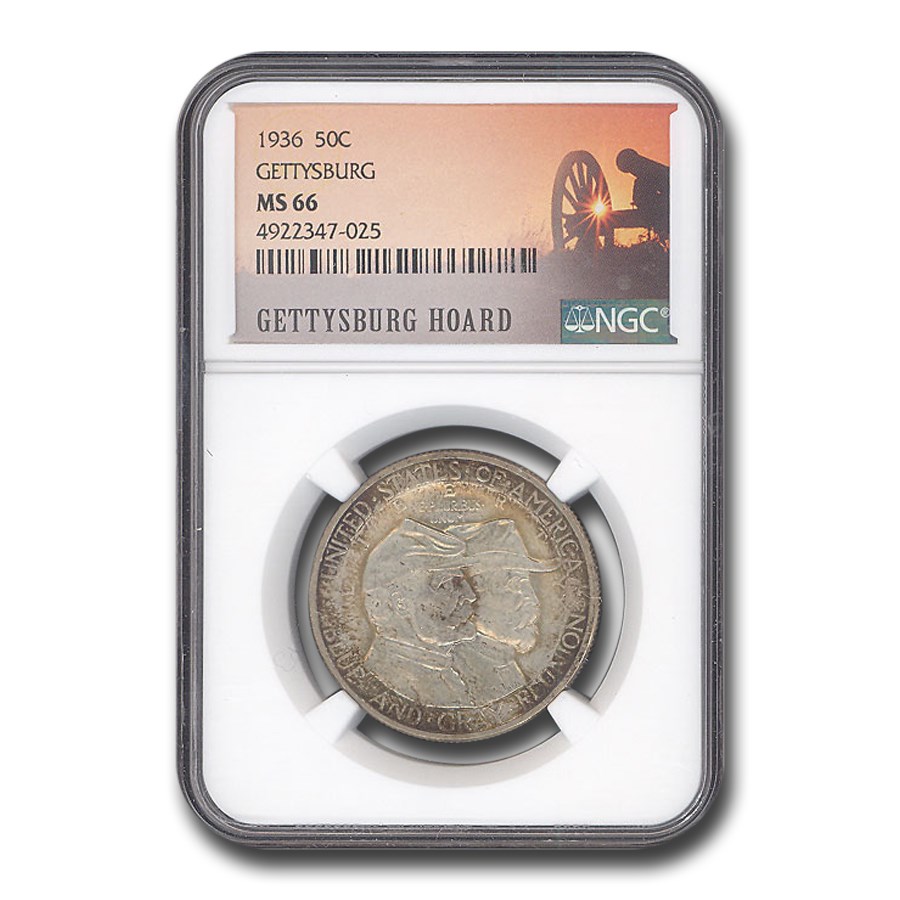 Buy 1936 Battle of Gettysburg Half Dollar MS66 NGC (Hoard Label) APMEX