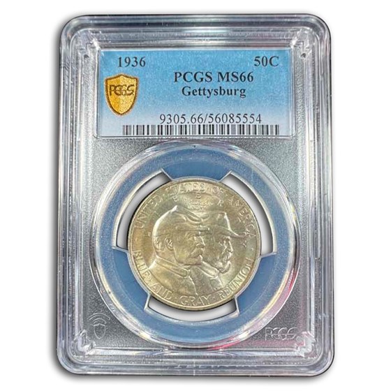 1936 Battle of Gettysburg Half Dollar MS-66 PCGS 1936 Battle of Gettysburg Half Dollar MS-66 PCGS
